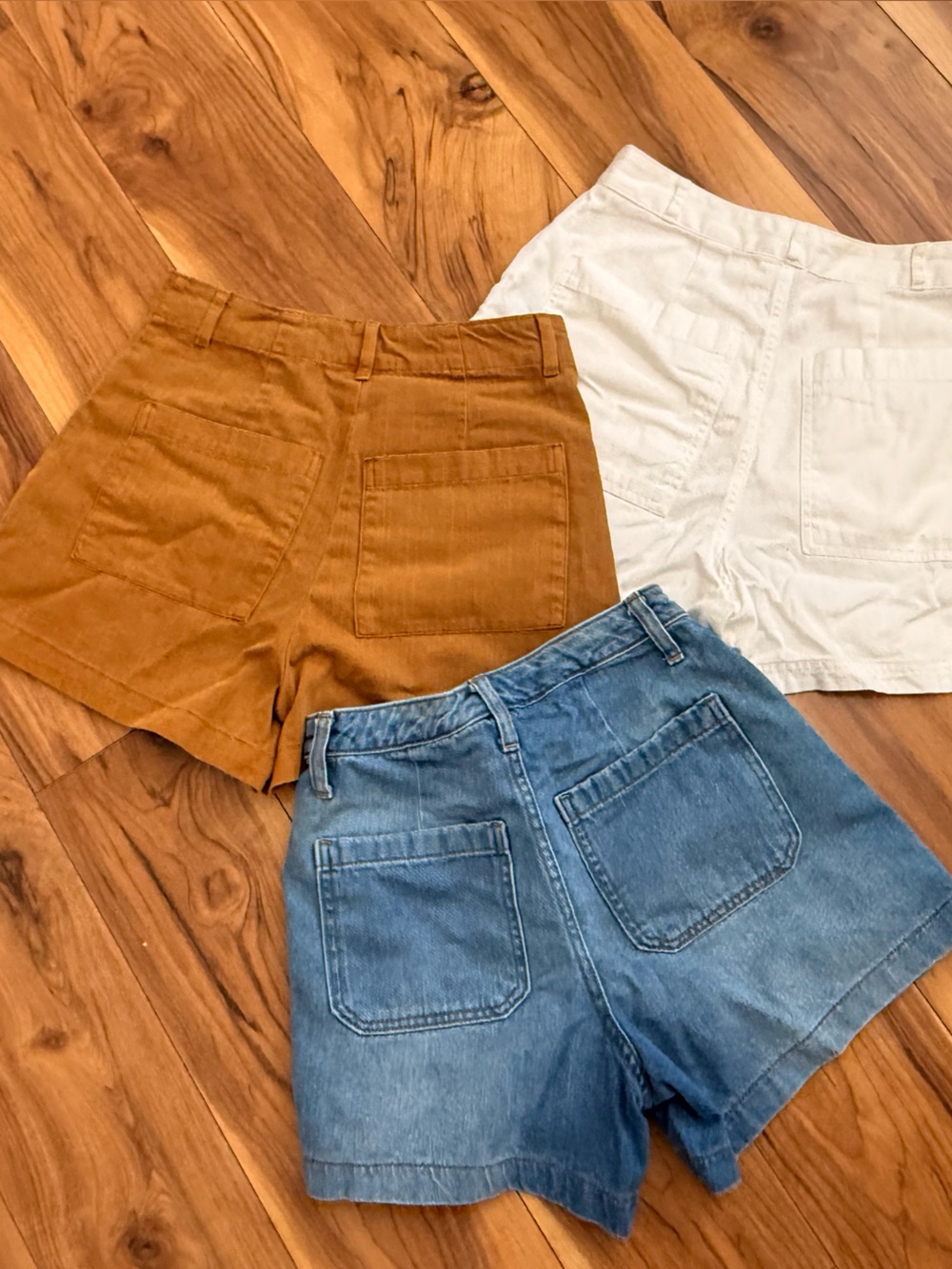 Universal Thread Women's Utility Shorts Trio - Blue, yellow, White - Picture 8 of 8